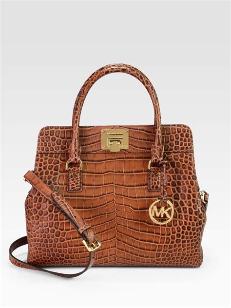 michael kors crocodile purse